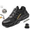 Indestructible Steel Toe Protective Trainer Male Tough Comfy Safety Shoes Slip Resistant Abrasion Resistant Work Shoes