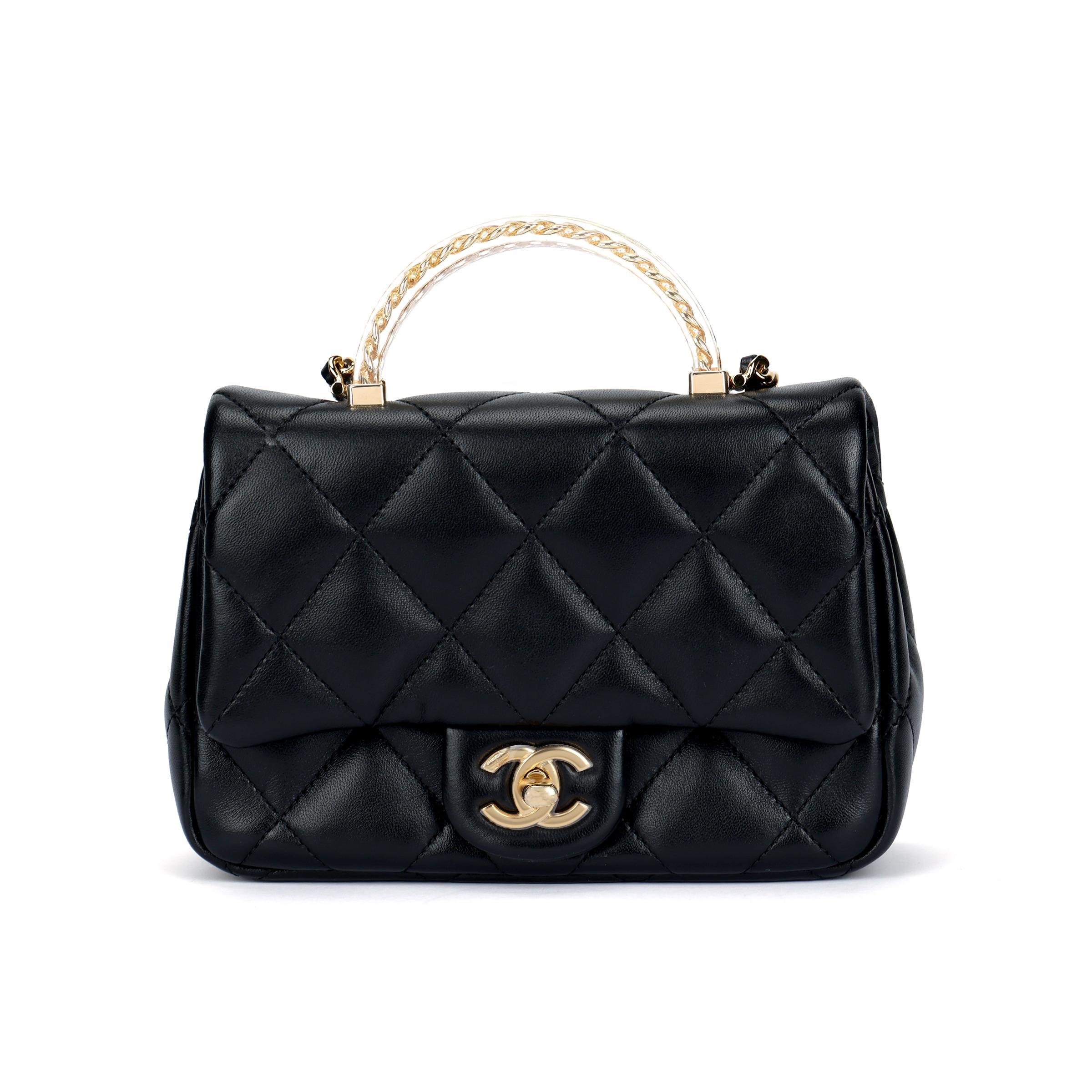 

Chanel Металевий Логотип Ромбовий Візерунок Шкіряний Ланцюжок Плетений Ланцюжок Шкіряна Сумка-Клатч Сумка-Месенджер Жіноча Чорна Shopping Bag Set(Basic Set+Shopping Bag) чорний