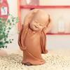 1pc Monk Figurines Car Decoration Crafts,Home Decor Kungfu Monks Figure Car Ornament Buddha Boy Accessories Figurines Tea Pet