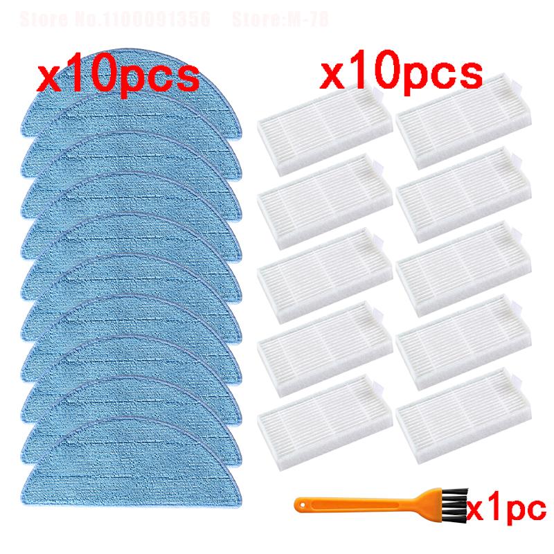 Side Brush Primary Dust Filter Mop Cloth Hepa Filter For Ilife V5 V5s V3 V3s V5pro V50 V55 X5 V5s Pro Robot Vacuum Cleaner Parts