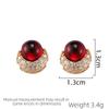 SUYU Spring Red New Earrings Minimalist Design Fashionable Women's Luxury Small Earrings Exquisite Accessories Earrings