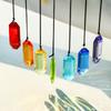 7pcs Crystal Sunlight Catchers Prism Indoor Window Hanging Decoration Rainbow Glass Prism Sunlight Catcher Decor for Home Garden