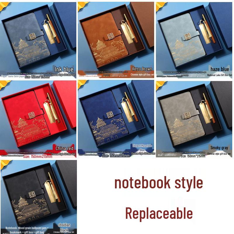 Customizable Notebooks and Notepads: A5 and B5 Stationery Sets with Printable Logo and Inner Page Options