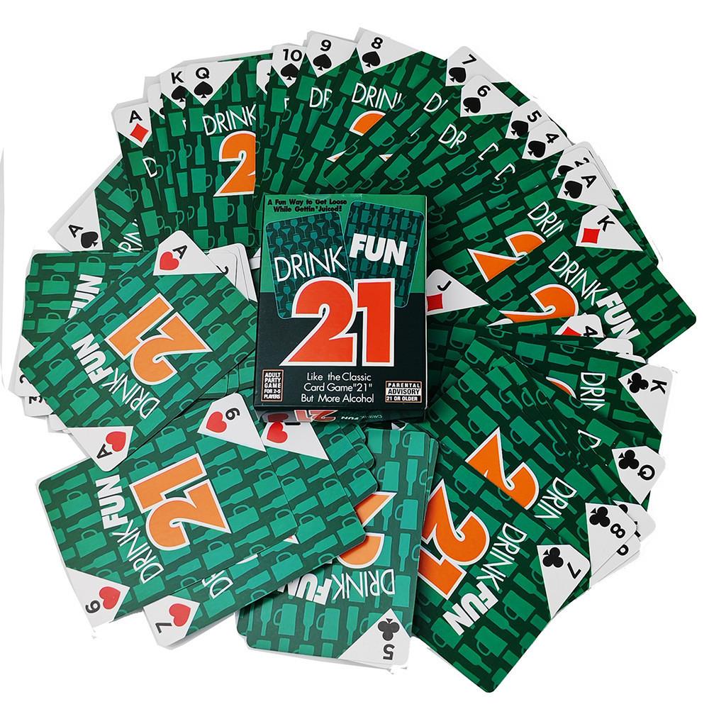 Drink Fun 21 Couple Card Game With Playing Cards For Romantic Parties And Family Gatherings