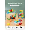 Montessori Wooden Toddler Puzzles for Kids Montessori Toys for Toddlers 2 3 4 Years Old for Toddler Dinosaur Toy