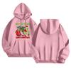 Women's Fashionable Casual Long-Sleeved Hooded Printed Sweatshirt
