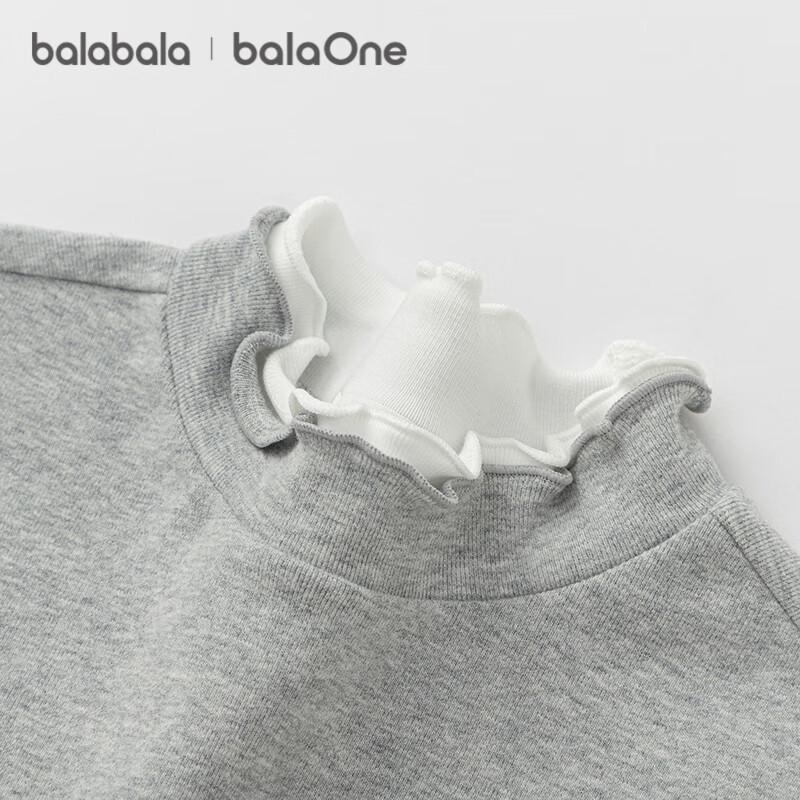 Balabala Girls' 2025 Autumn Long-Sleeve T-Shirt