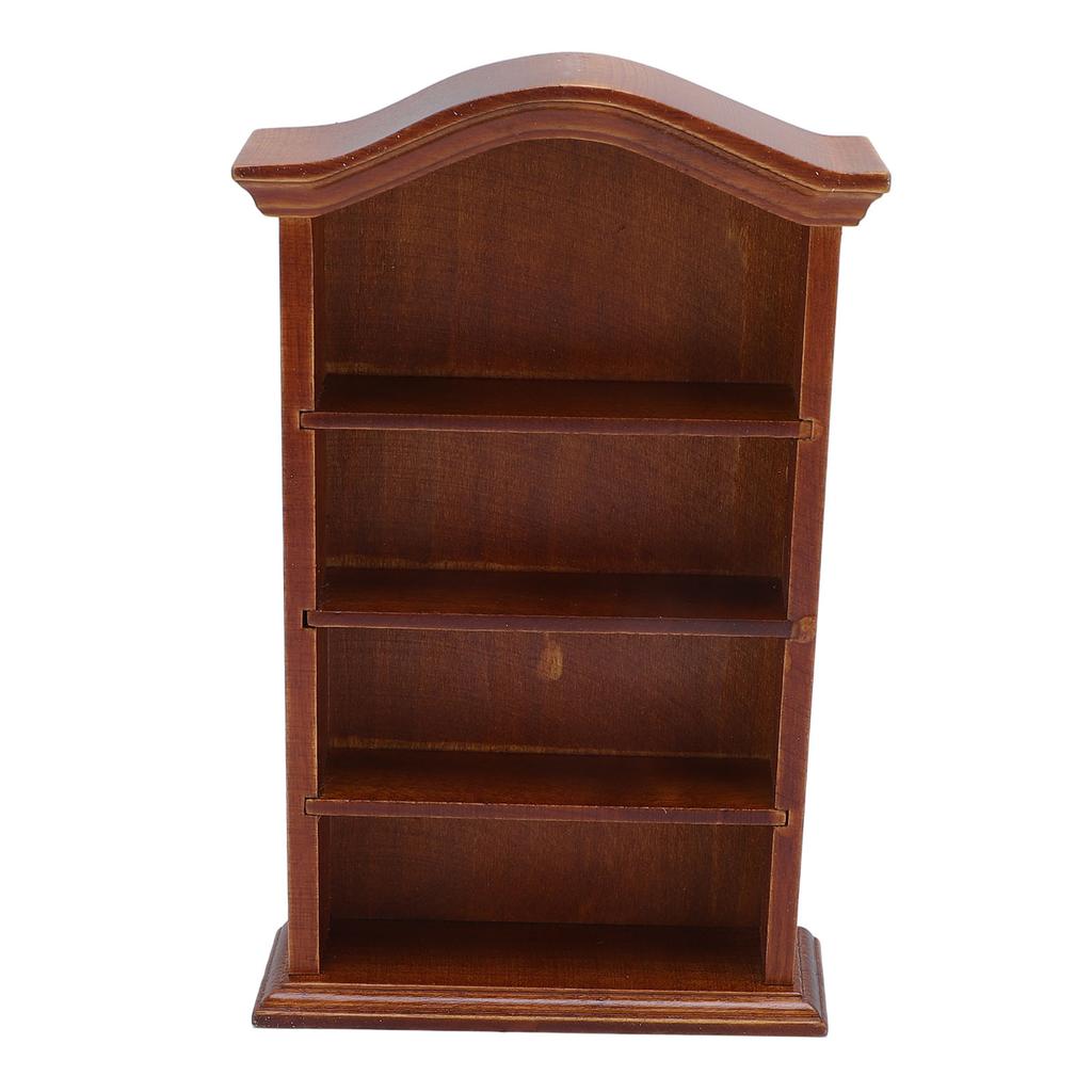 Dollhouse Bookshelf 1:12 Scale Decoration Accessories 4 Floors Miniature Dollhouse Bookshelf for