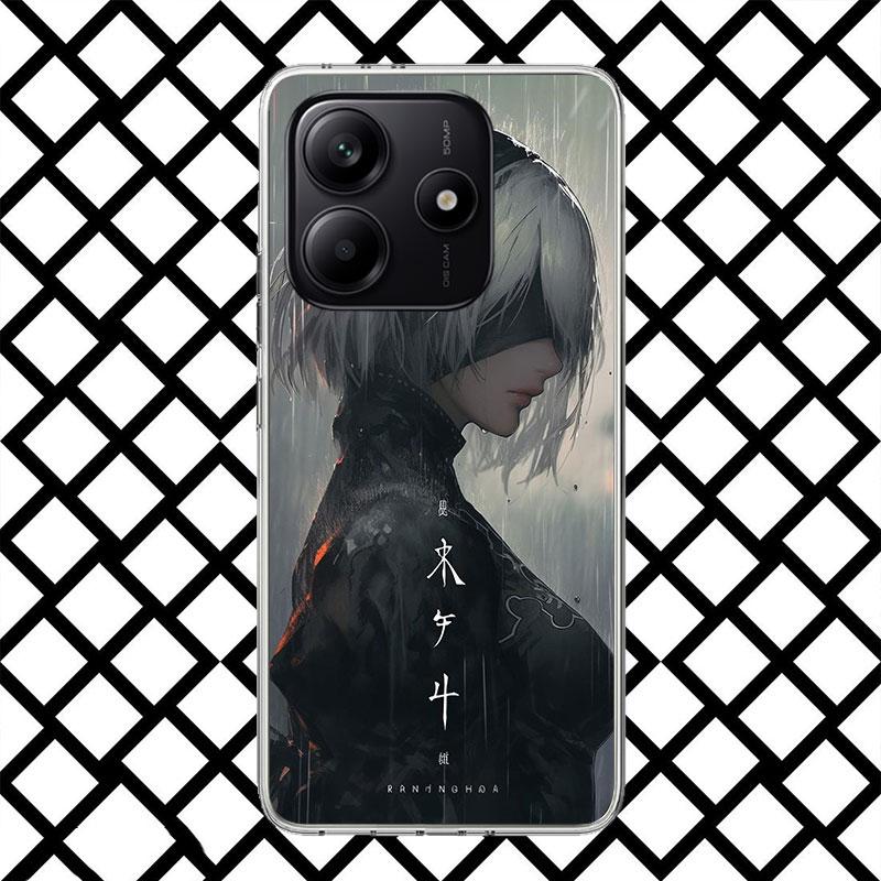 YoRHa No. 2 Type B Phone Case for Xiaomi Redmi Note 15 14 14S 13 12 12S 11 Pro Plus 11E 11T 11S 10S 5G Soft Cover Fundas Redmi N