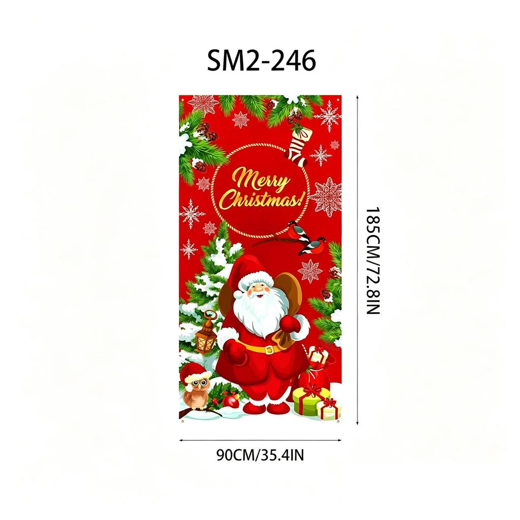 Santa Claus Christmas Hanging Cloth Background Decoration