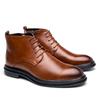 Men's Korean Style Pointed Toe Chelsea Boots - Formal & Casual Large Size Leather Shoes