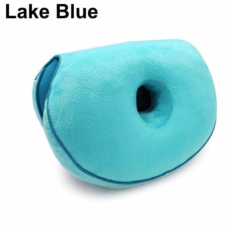 New Dual Comfort Orthopedic Cushion Pelvis Pillow Lift Hips Up Seat Cushion Multifunction Plush Cushion Latex Granules Memory Foam Folding Pad