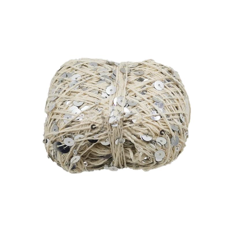 

50 г Пряжа с пайетками двойного размера, Пряжа для рукоделия, Толстая декоративная пряжа, Пряжа с блестками для ручной работы, Премиальные причудливые принадлежности для вязания