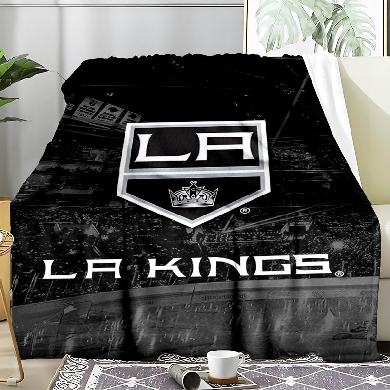 Angeles king Crest Blanket Flannel Throw for Sofa, Indoor, Camping, Living Room, Office, Chair, And Bed Soft Birthday Gift