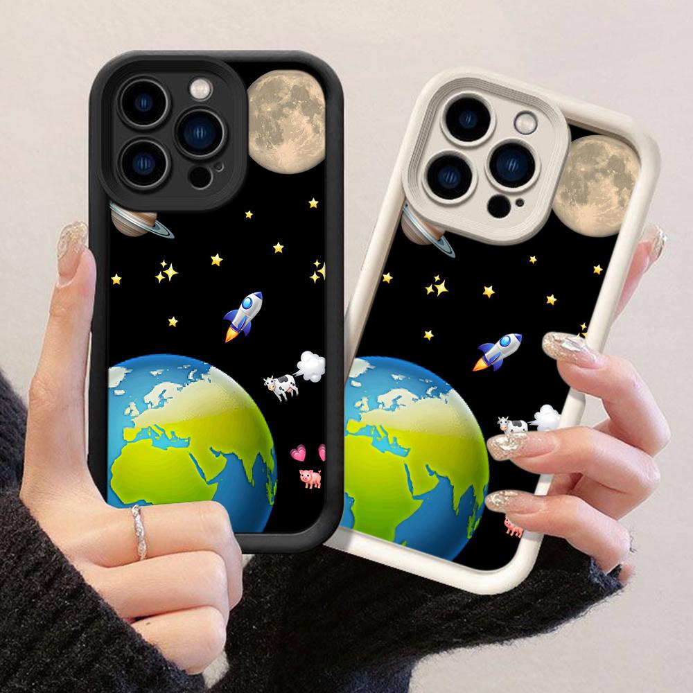 JT426 Planet Aesthetic for iPhone 17 16 15 14 13 Pro Max Samsung S26 S25 Ultra A17 A07 A56 A16 A14 Xiaomi 15T Redmi 15c Note 14 13 Soft Case