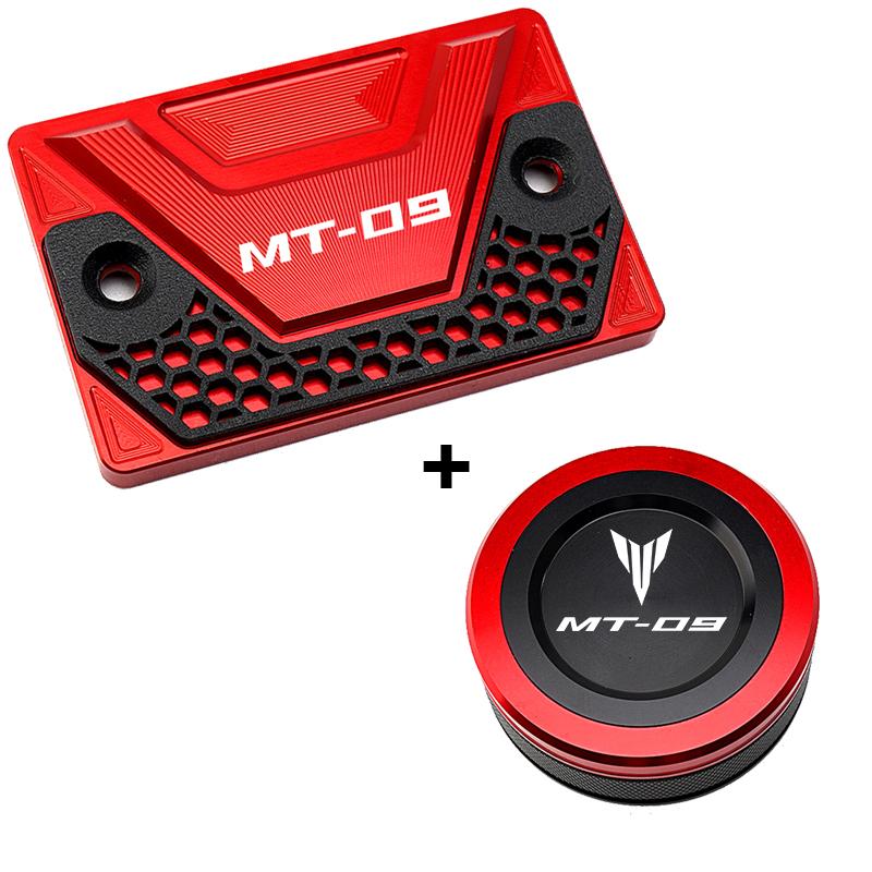 For Yamaha MT-09 MT 09 Mt09 FZ09 2014- (not for ) Motorcycle Parts Front and Rear Brake Fluid Tank Cap Reservoir