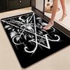 Dark Occult Baphomet Pentagram Art Indoor Rug Thick Nonslip Carpet For Hallway Doorway Kitchen Home Decor Birthday Gift