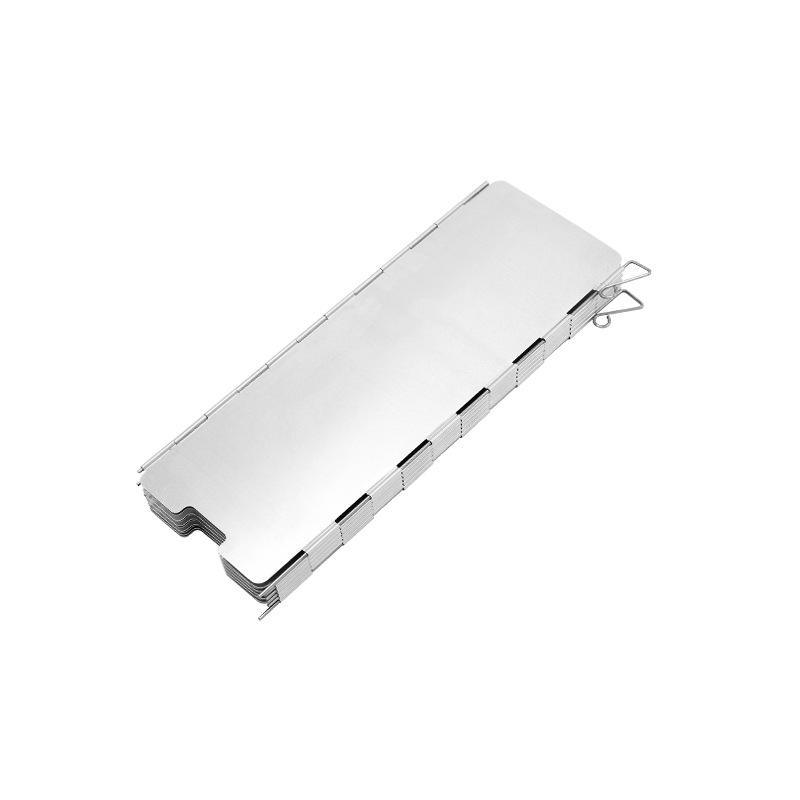 Ultra-light Aluminum Alloy Camping Stove Windscreen - Windproof, Folding with Pins, Available in 8, 10, 12 Pieces