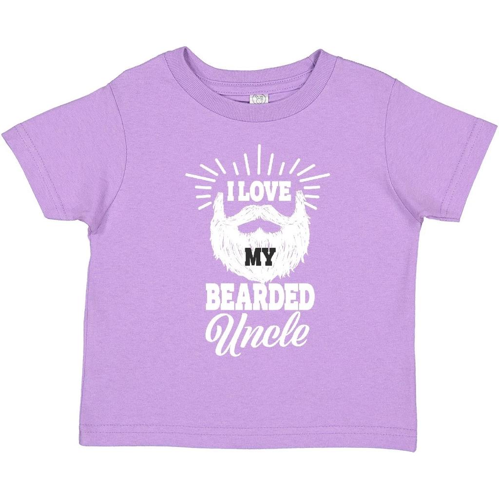 Inktastic I Love My Bearded Uncle Toddler T-Shirt Beards Tattoos Beard Day