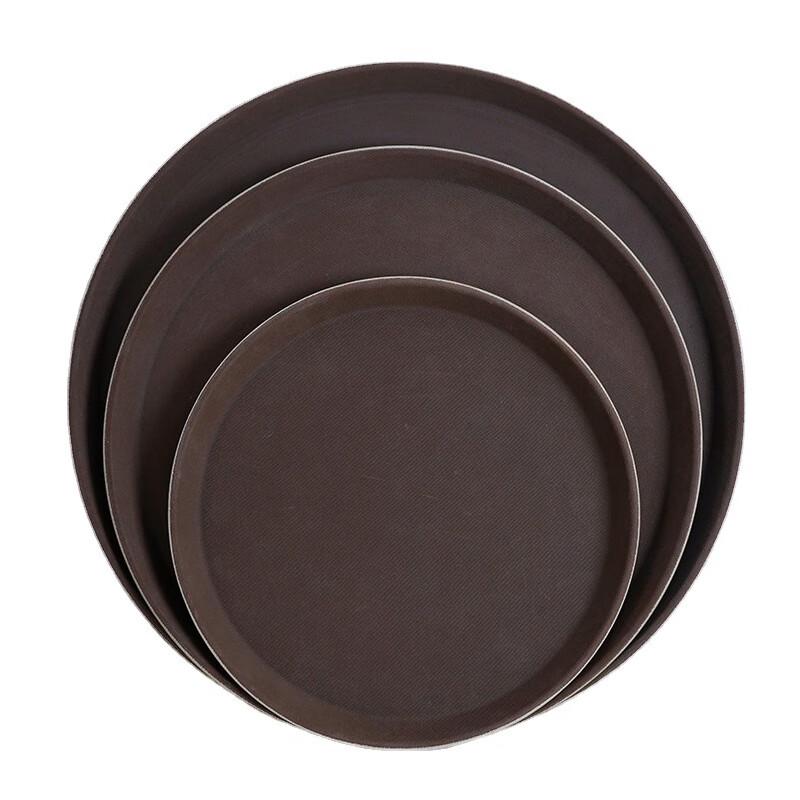 Round Thickened Tempered Serving Tray 40cm Diameter