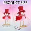 Valentine's Day Standing Bird Ornament Fabric Cute Love Bird Home Decoration Desktop Shelving Ornament Romantic Novelty Gift