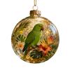 Yousheng Bird Christmas Tree Ornament Handcrafted Clear Plastic Ball Ornaments with 3D Lifelike Birds Memorial Keepsake Gifts for Holiday Home Decor