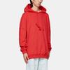 WE11DONE Black Oversized Logo Sweatshirt Unisex Sweatshirt Red WD-SS5-19-115-U-RD
