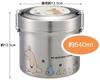 Skater Vacuum Stainless Steel Bowl Type Bento Box DX 640ml Ultra Light Antibacterial My Neighbor Totoro March Studio Ghibli Thermal/Cold STLB2DXAG-A