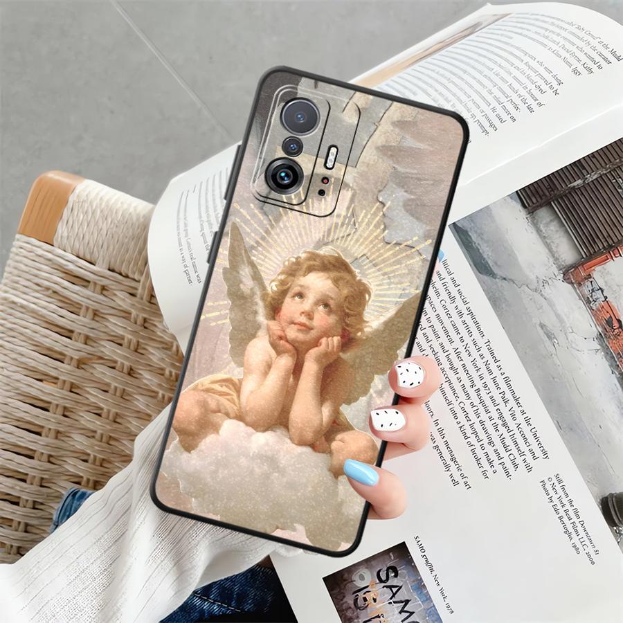 Cute Angel Case for Xiaomi Mi 11 12T Pro 10T 11T 13 Lite 12 14 12X Funda Phone Cover