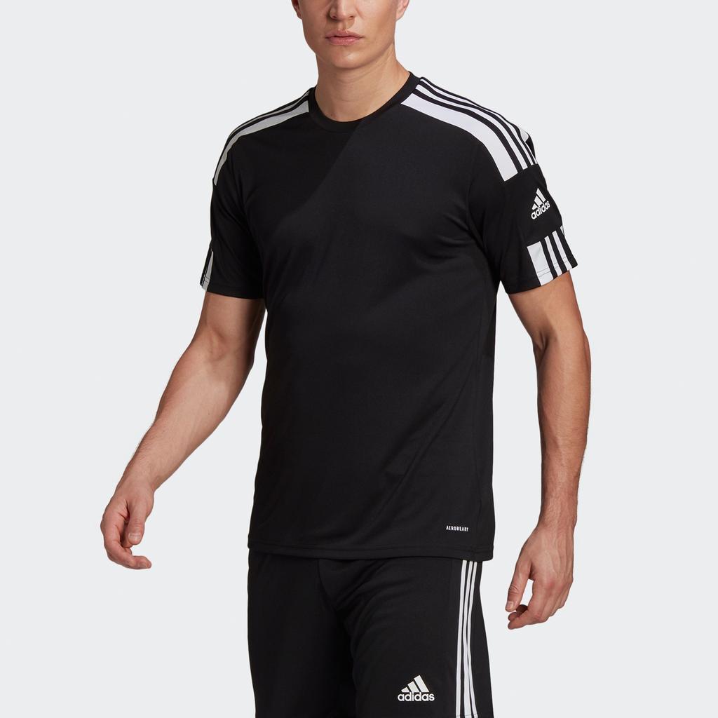 adidas Squad 21 Jsy Ss Soccer/Football Casual Sports Short Sleeve Black Men's GN5720