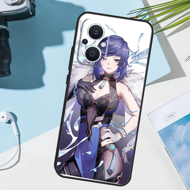 Genshin Impact Yelan Case For OPPO Reno 13 13F 12 11 F 8T 7 8 10 Pro OPPO Find X8 X6 X3 Pro X5 Lite Cover Funda