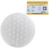 Crystal Heaven Selenit Kristall Ladeplatte, 3 Zoll Gravierte Blume des Lebens Selenitplatte zur Kristallreinigung, Wiederaufladung, Meditation und P