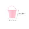 8Pcs Chic Mini Metal Tin Buckets Small Iron Buckets Flower Pot Planters Baskets DIY Wedding Centerpiece Organizer