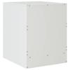 Nightstands (2 pcs) White 34.5 x 39 x 44 cm Steel