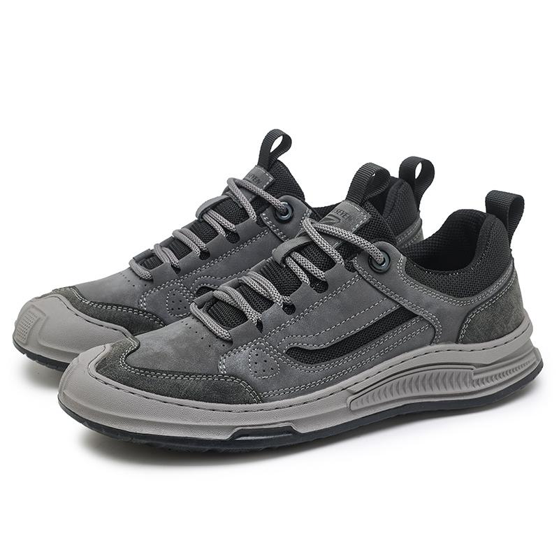 

Fashion Casual men s board shoes Comfortable and versatile trendy styles Outdoor street walking Daily Youth High quality shoes Sports 44 серый