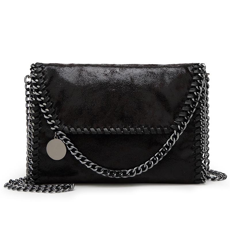 Elegant Fashion Women Message Zipper Portable Chains Soft Shoulder Handbags Totes