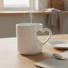 Color Changing Ceramic Mug Heart Handle Novelty Gift Heat Sensitive Coffee Cup