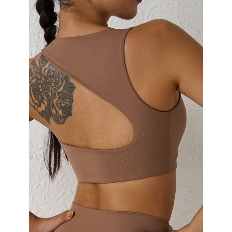 Fashion Double-Sided Brushed Beauty Back Exercise Underwear Women's Bubble Wrap Yoga Push up Bras Running High-Strength Sports Vest