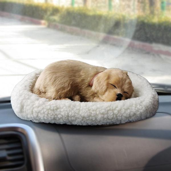 Sleeping Cat Toy Breathing Cat Stuffed Animal Doll with Mat Plush Toys for Children