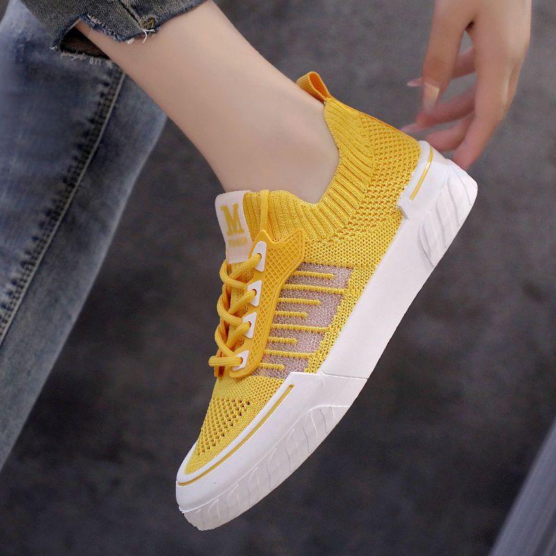 Fashion Mesh Breathable Flat High Top Women's Shoes Running Female Footwear Lace Up Korean Stylish Offer Promotion Spring 2024 New