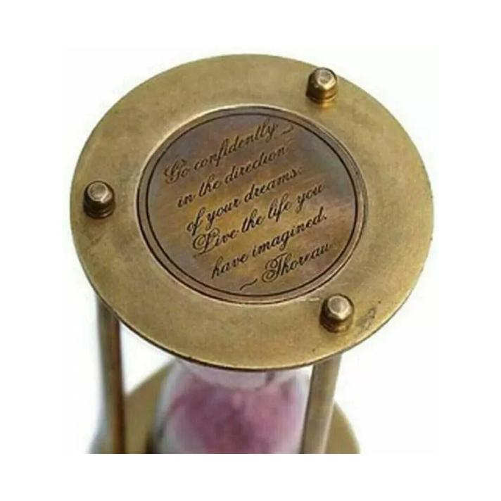 

Antique Nautical Hourglass Wooden Sand Clock Unique Sand Timer Set Of 3 Pcs