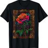 Rose Nature Mandala Art Graphic Rose T-Shirt