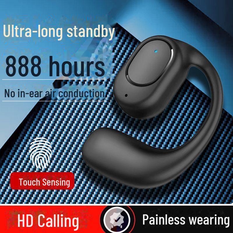 OWS Bluetooth-Headset: Echt kabellos, Lange Standby-Zeit, Nicht-In-Ear, Over-Ear-Design, Touch-aktiviert, Für Geschäftsanrufe optimiert, Einzelohr.