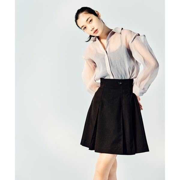 [Jill by Jill Stuart] 2-way Sheer Shirt Top