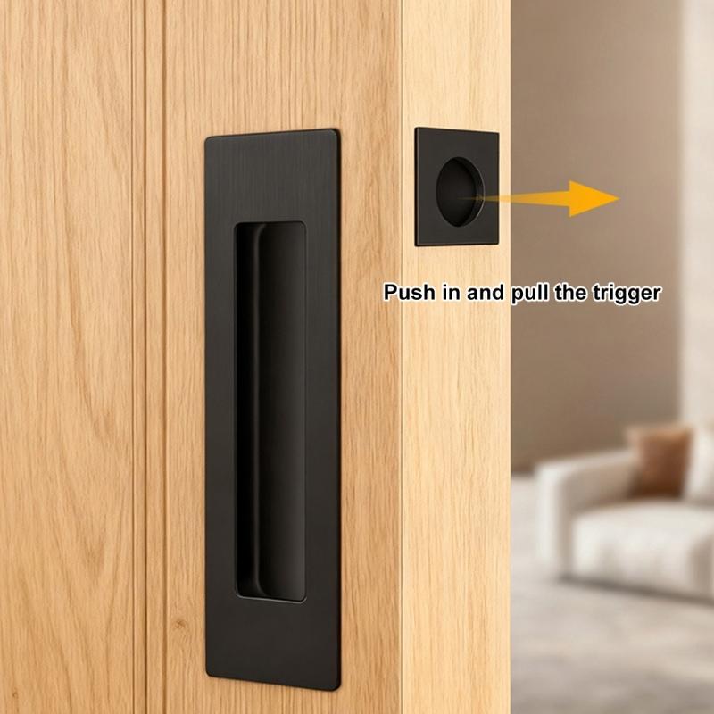 Maniglia per Porta Scorrevoli in Acciaio Inossidabile Maniglia a Incasso per Armadio Maniglie a Incasso per Porte Ferramenta per Mobili Facile da Installare