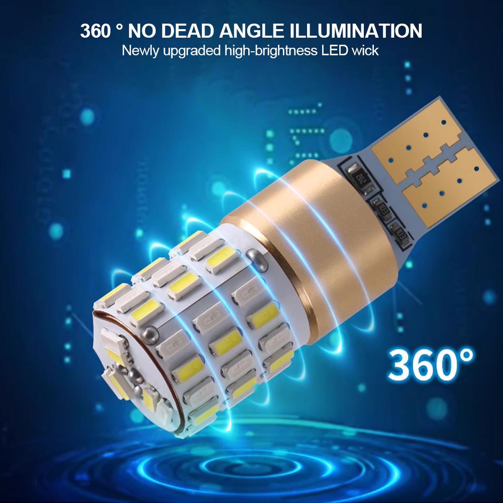 2Pcs T15 Turn Signal Motorcycle Signal Light Width Lamp Parking Reversing Color Fog Canbus LED Bulb Accessories