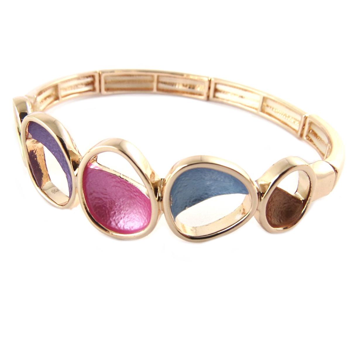 

Les Trésors De Lily [Q1309] - Дизайнерский браслет Acapulco разноцветное розовое золото - 60 мм