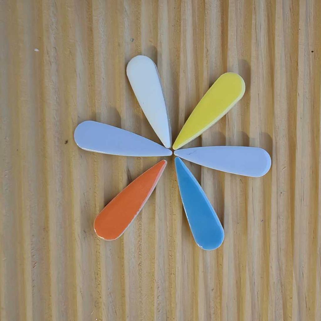 100g Oval Ceramic Mosaic Tiles Piece DIY Mosaic Making Stones for Craft Hobby Arts Home Wall Decoration Arte Leaf Petal Shape