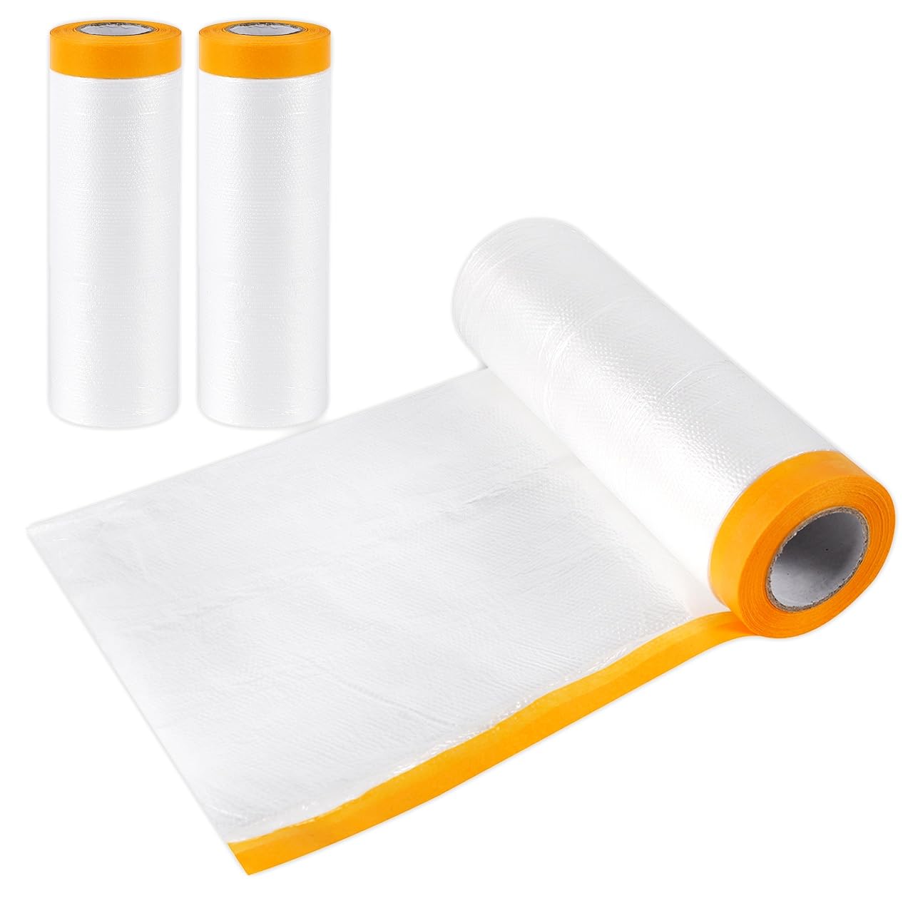 

Rimikuru Masking Sheet with Set of 3 Car Masking Vinyl Wide x 12m Tape, Rolls, Paint, Wall, Tape, (2000mm Long)