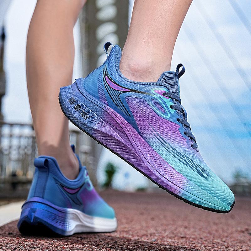 2025 New Running Shoes Shock Absorption Rebound Middle School Student Racing Running Shoes Sports Shoes Men's Jogging Shoes Soft Sole Versatile